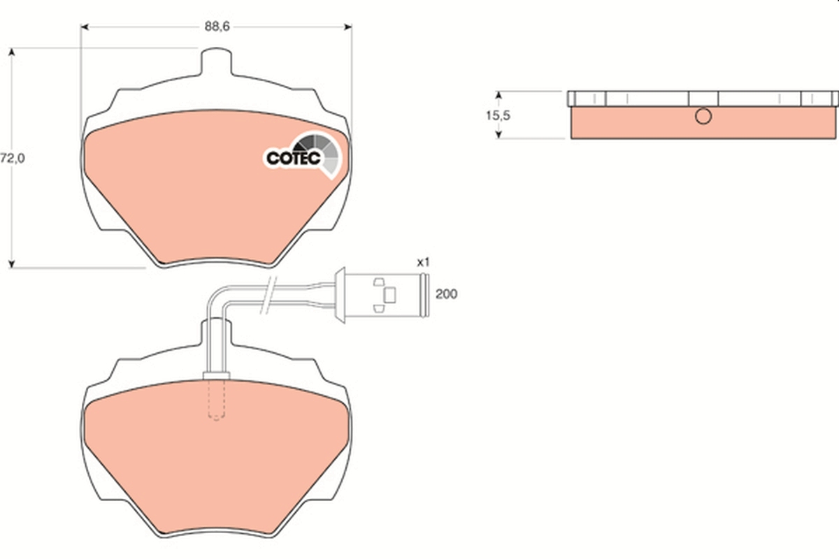 TRW GDB976 COTEC комплект...