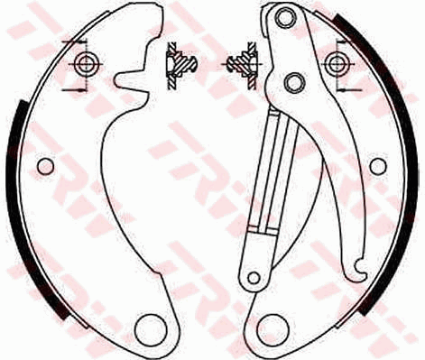 TRW GS8052 Kit ganasce freno