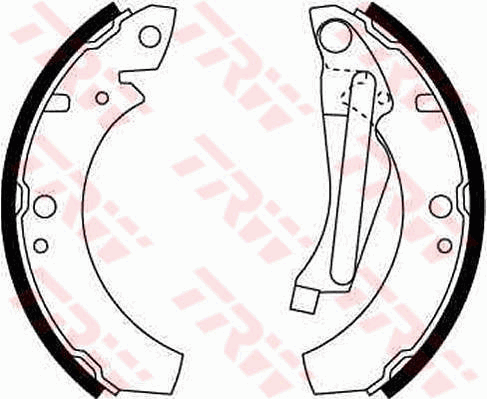 TRW GS8066 Kit ganasce freno-Kit ganasce freno-Ricambi Euro