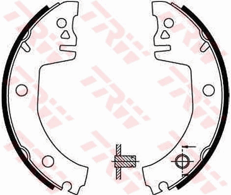 TRW GS8300 Set saboti frana