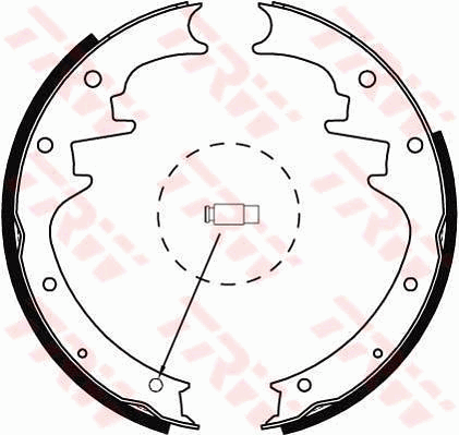 TRW GS8444 Bremsbackensatz