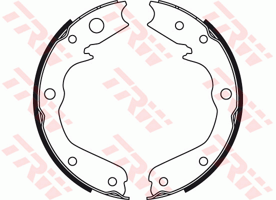 TRW GS8497 Kit ganasce, Freno stazionamento