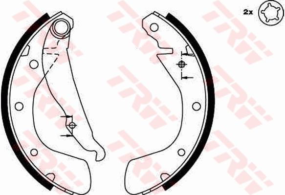 TRW GS8542 Kit ganasce freno-Kit ganasce freno-Ricambi Euro