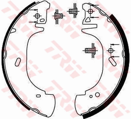 TRW GS8630 Set saboti frana