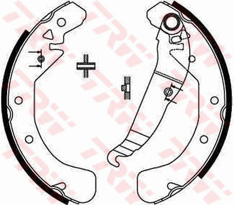 TRW GS8637 Kit ganasce freno-Kit ganasce freno-Ricambi Euro