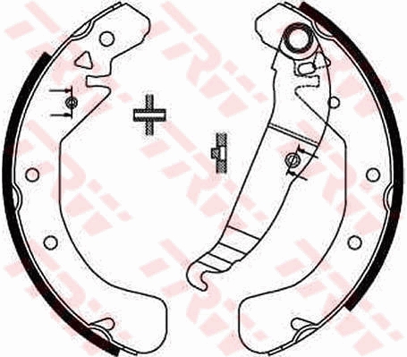 TRW GS8637 Set saboti frana