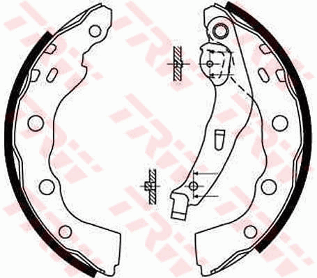 TRW GS8665 Kit ganasce freno