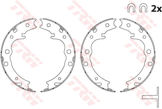 TRW GS8905 Bremsbackensatz