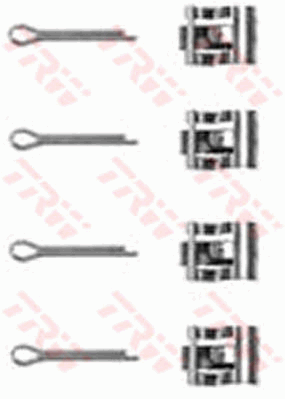 TRW PFK20 Kit accessori, Pastiglia freno-Kit accessori, Pastiglia freno-Ricambi Euro