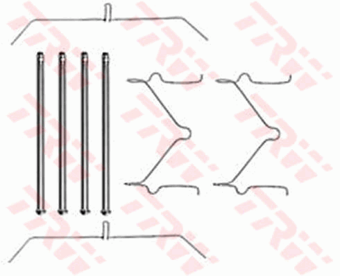 TRW PFK290 Kit accessori, Pastiglia freno