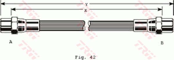 TRW PHA140 Flessibile del freno