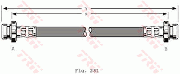 TRW PHA213 Bremsschlauch