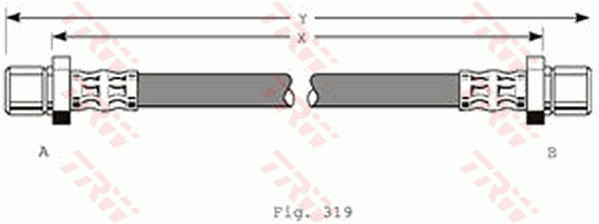 TRW PHA216 Flessibile del freno