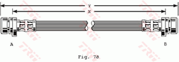 TRW PHA268 Bremsschlauch