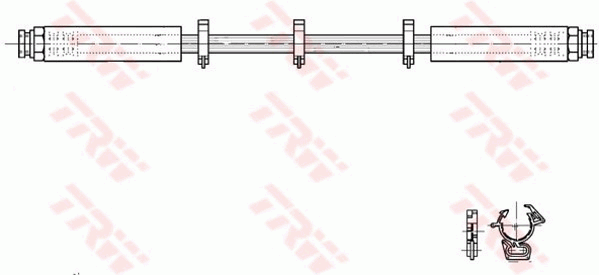 TRW PHA299 Flessibile del freno