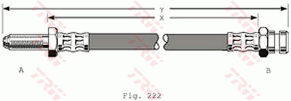 TRW PHB195 Bremsschlauch