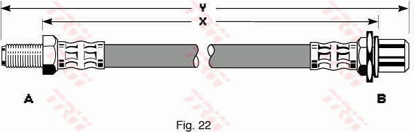 TRW PHB199 Flessibile del freno