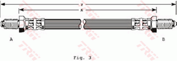 TRW PHC134 Flessibile del freno