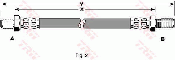 TRW PHC137 Flessibile del freno-Flessibile del freno-Ricambi Euro