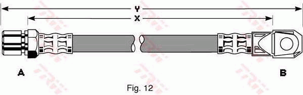 TRW PHD105 Flessibile del freno