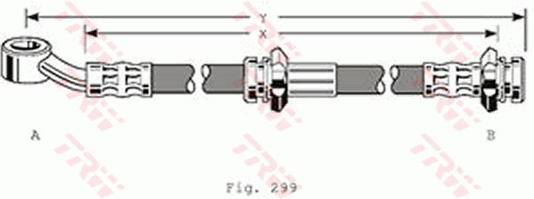 TRW PHD129 Bremsschlauch