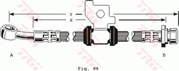 TRW PHD154 Bremsschlauch