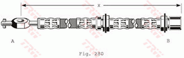 TRW PHD184 Bremsschlauch