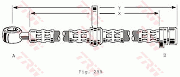 TRW PHD197 Bremsschlauch