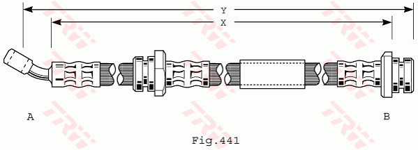 TRW PHD208 Bremsschlauch