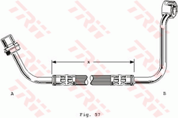 TRW PHD233 Bremsschlauch