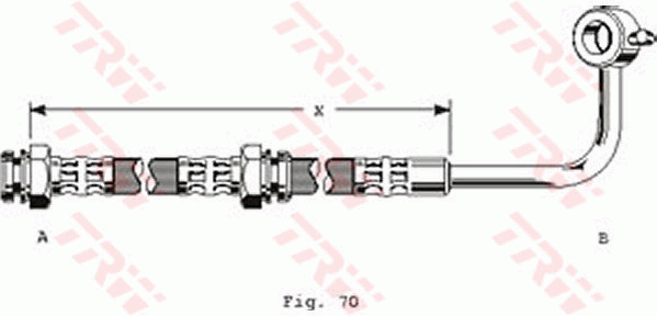 TRW PHD238 Bremsschlauch