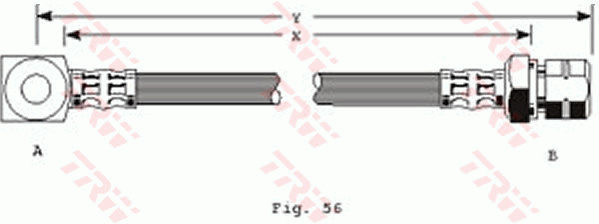 TRW PHD244 Flessibile del freno