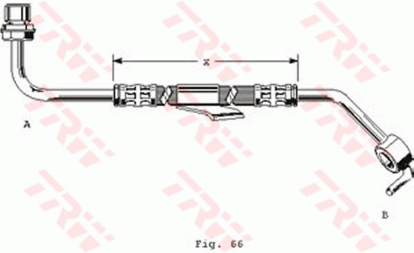 TRW PHD249 Bremsschlauch