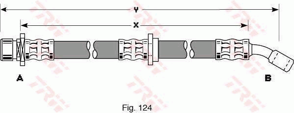 TRW PHD277 Bremsschlauch