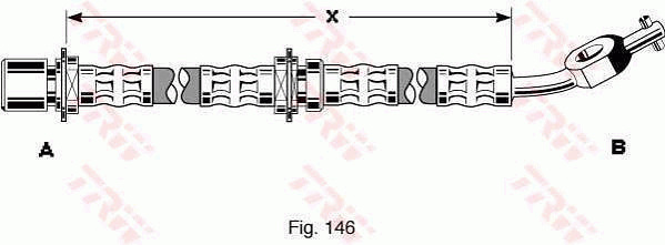 TRW PHD282 Bremsschlauch