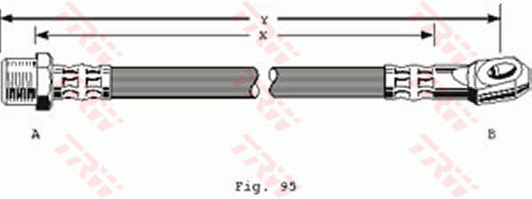 TRW PHD304 Bremsschlauch