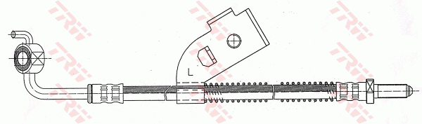 TRW PHD341 Flessibile del freno