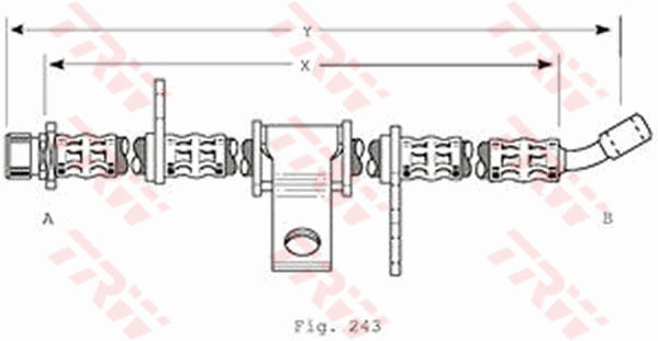 TRW PHD370 Bremsschlauch