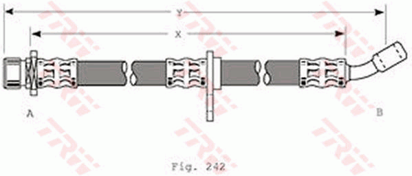 TRW PHD371 Bremsschlauch