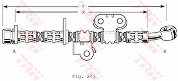 TRW PHD375 Bremsschlauch