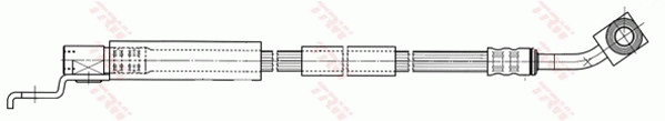 TRW PHD441 Flessibile del freno-Flessibile del freno-Ricambi Euro