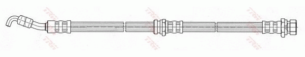 TRW PHD468 Flessibile del freno-Flessibile del freno-Ricambi Euro