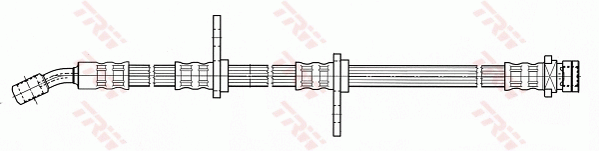 TRW PHD498 Flessibile del freno-Flessibile del freno-Ricambi Euro