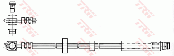 TRW PHD532 Flessibile del freno