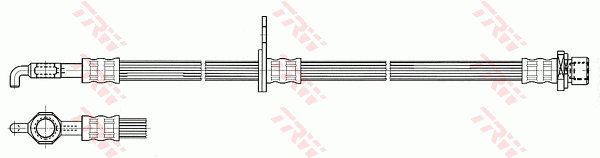 TRW PHD533 Flessibile del freno