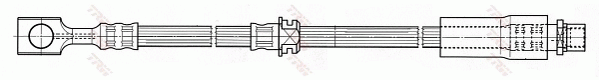 TRW PHD538 Flessibile del freno