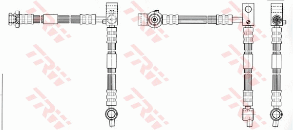 TRW PHD542 Flessibile del freno