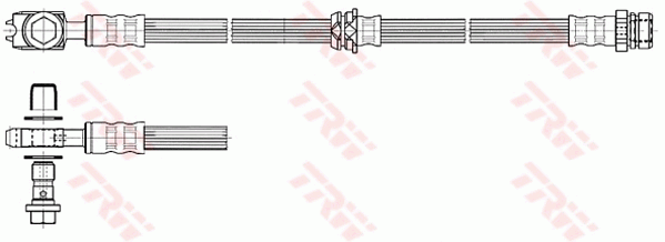 TRW PHD560 Flessibile del freno-Flessibile del freno-Ricambi Euro