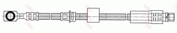TRW PHD565 Flexible de frein