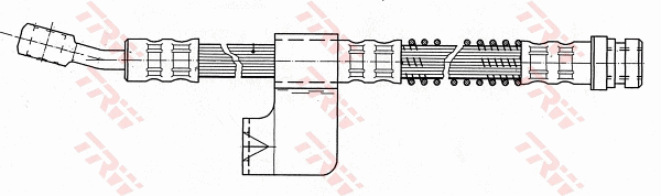 TRW PHD618 Flessibile del freno